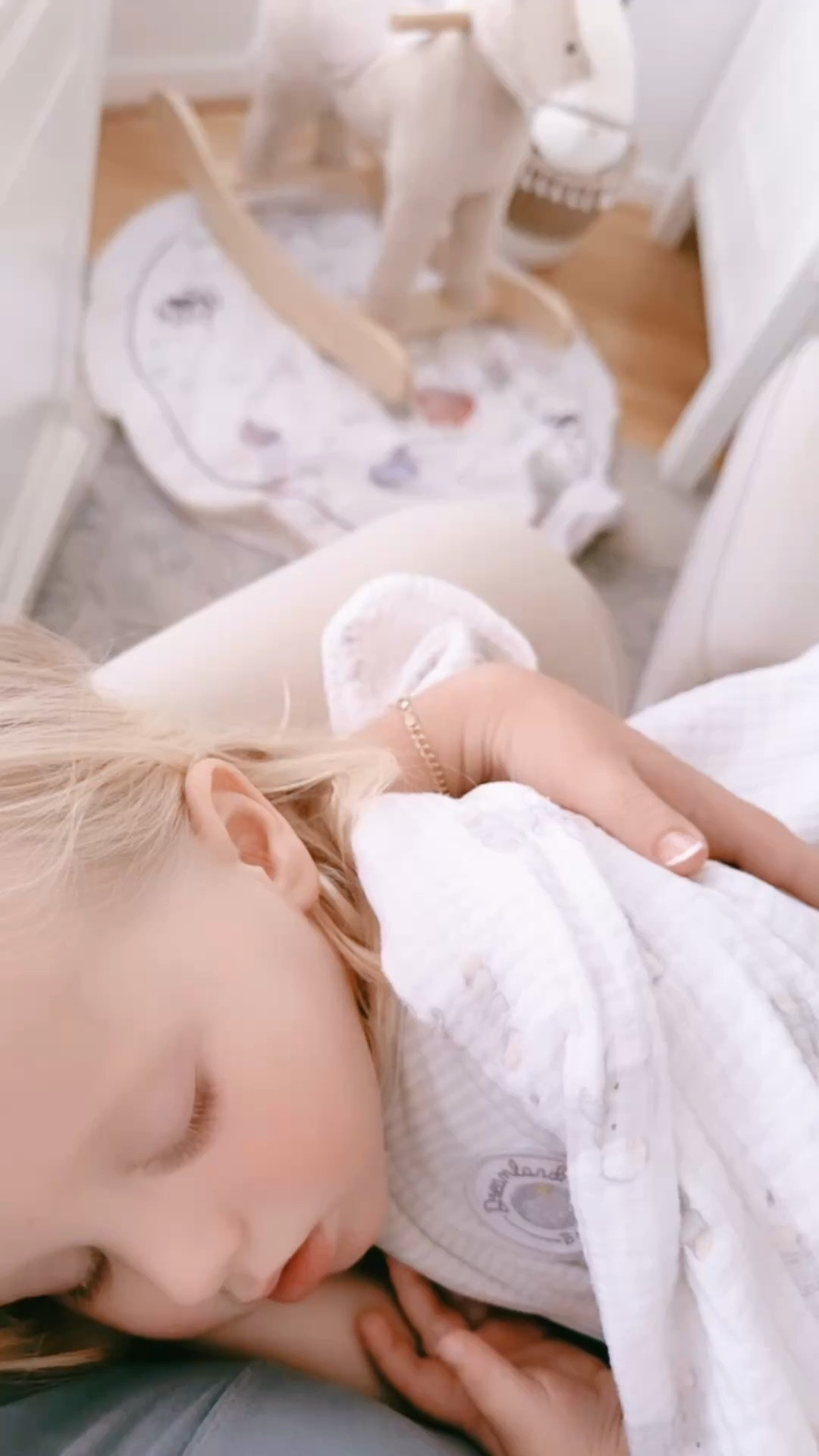 favorite place in the world is rocking my babies to sleep 🤍