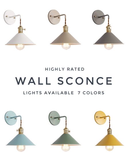 The cutest colorful wall sconce lights! And they are SO affordable and available in 7 colors! Perfect lighting next to your bed, in a bathroom, down a hallway or in a pool bath! 


. Amazon finds, wall lights, lamps, cute light fixture, Amazon sconces, affordable lights, colorful metal lights 

#ltkhome #ltkunder50 #ltkunder100 #ltkfamily #ltkstyletip #ltkseasonal #ltksalealert #ltkfind Amazon sconces, wall sconce ideas, preppy lighting, kids lighting

#LTKhome #LTKunder100 #LTKunder50 #LTKunder100 #LTKSeasonal #LTKhome