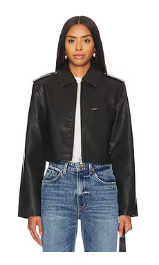 Steve Madden Verone Jacket in Dark Brown from Revolve.com | Revolve Clothing (Global)