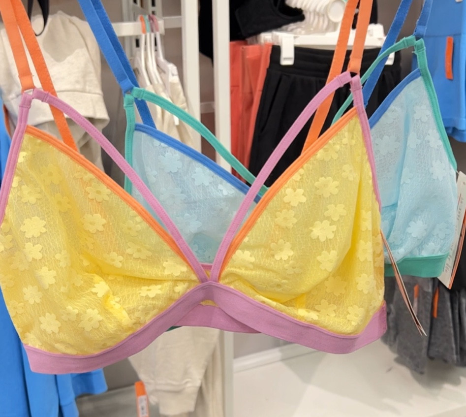 Women's Mesh Strappy Colorblock Bralette - by Colsie available in 2 colors at Target 🎯 

#LTKfit #LTKsalealert #LTKFind