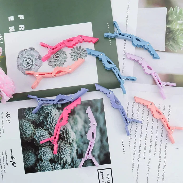 10Pcs Plastic Non Slip Hair Clips for Women, Professional Alligator Hair Clips, Hair Styling Clip... | Walmart (US)