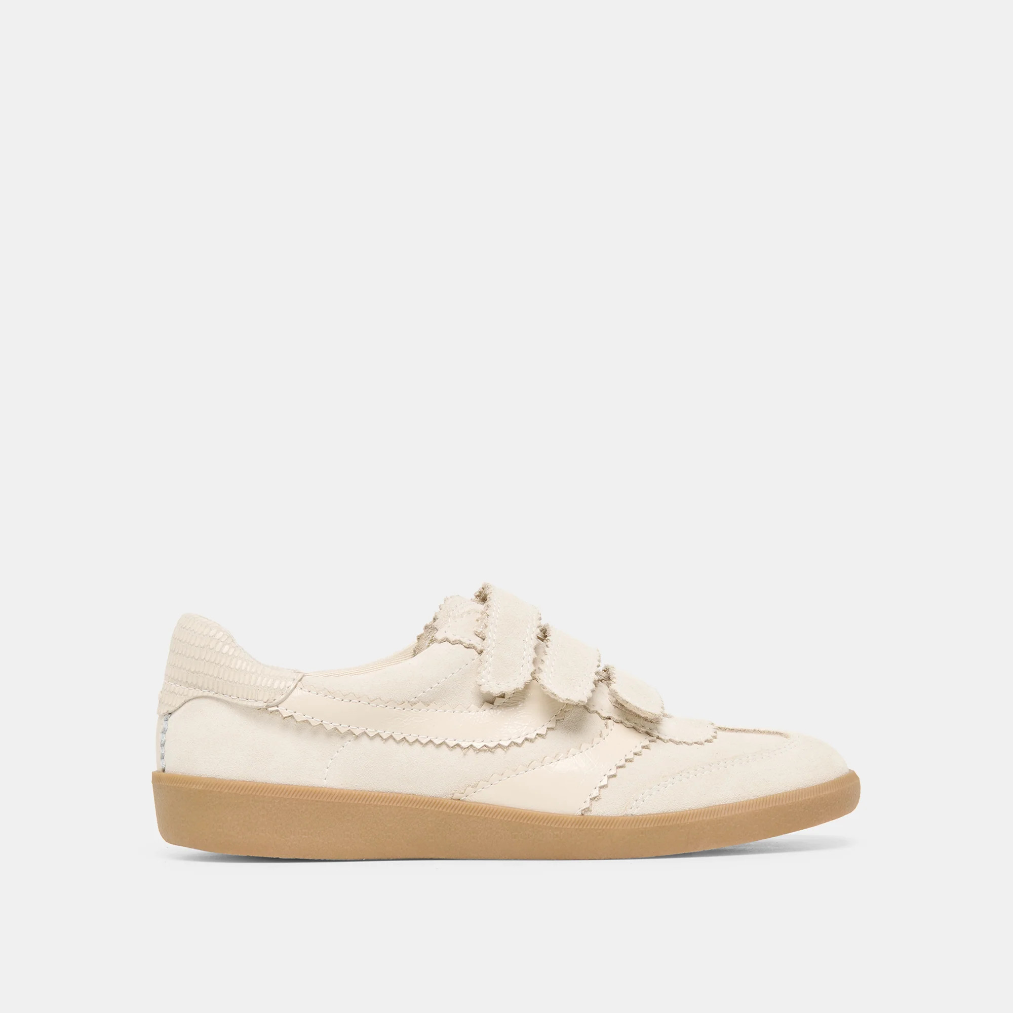 Merit Velcro Sneakers Ivory Leather | DolceVita.com