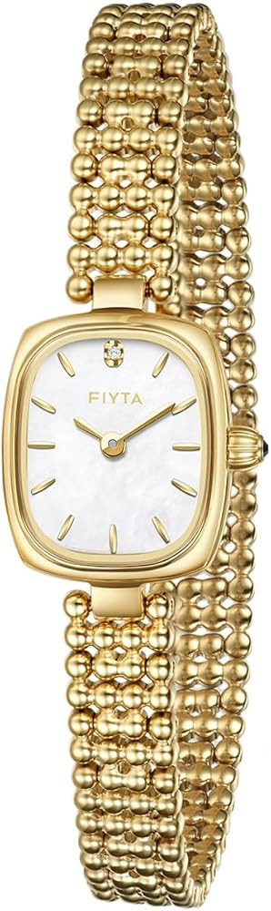 Gold Watches for Women Vintage Ladies Wrist Watches Stainless Steel Dainty Small Gold Watch with ... | Amazon (US)