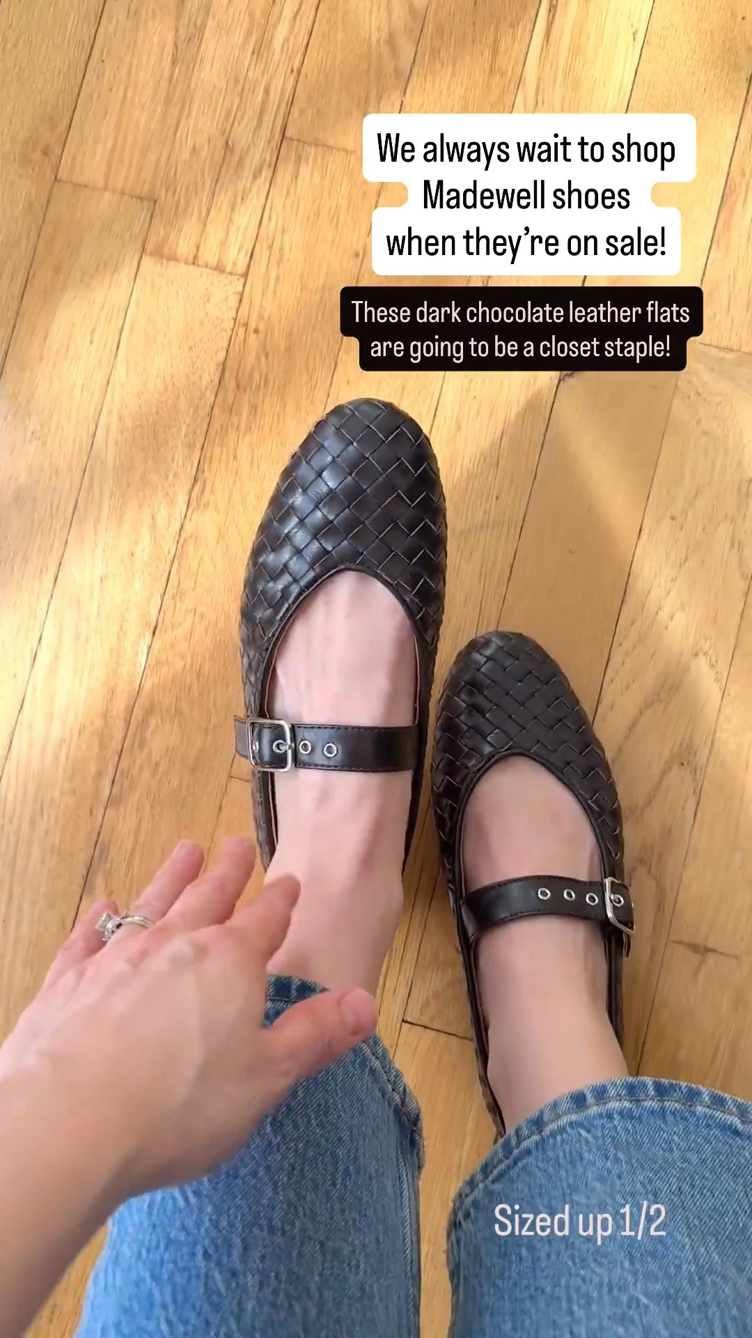 The prettiest leather Madewell mary Jane’s. Wearing 7 sized up 1/2 on sale 

#LTKPetite #LTKSaleAlert