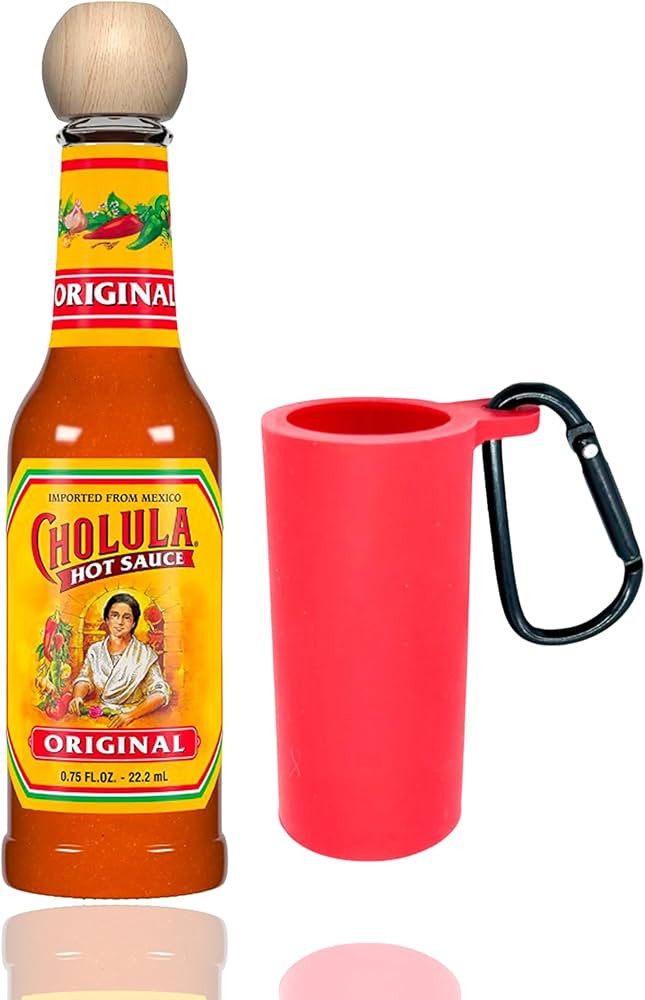 Cholula Hot Sauce - Hot Sauce Keychain - To Go Hot Sauce Key chain - Mini Cholula Sauce 0.75 oz T... | Amazon (US)