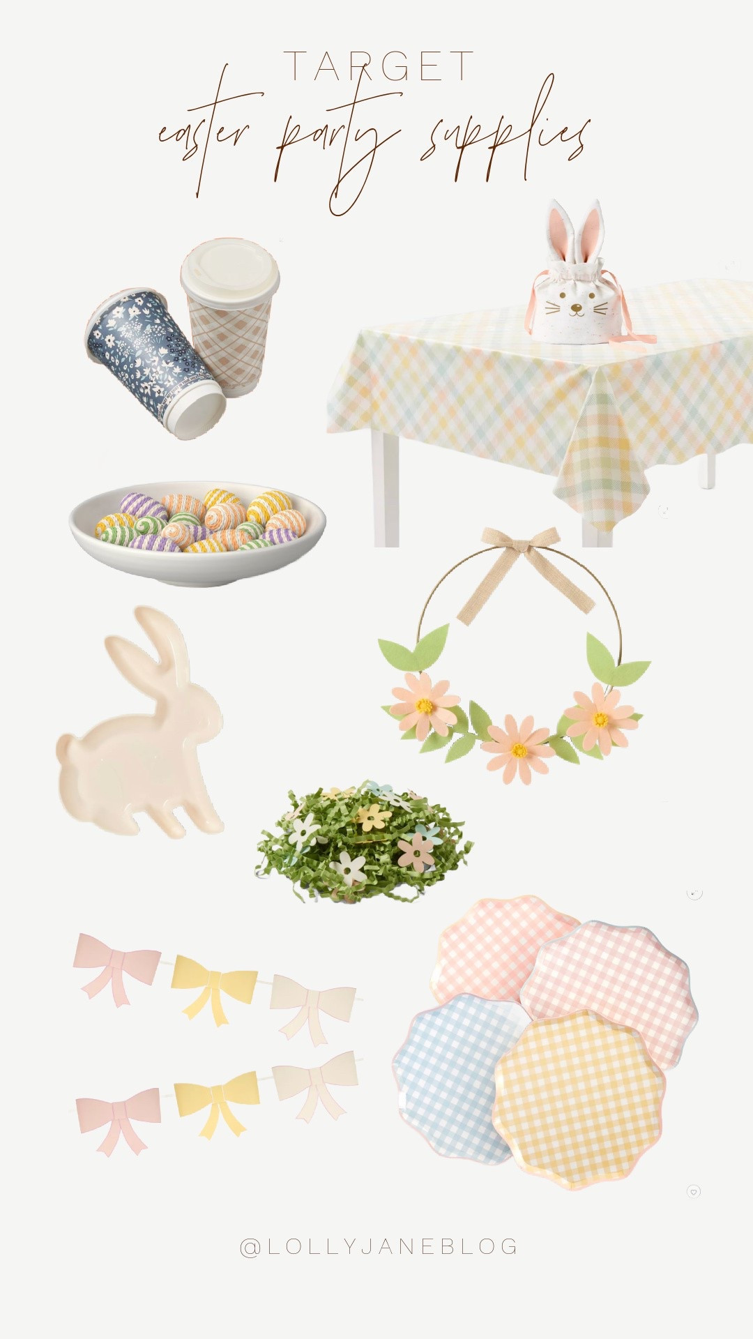 🐣Hop into Easter party perfection!🐰

Set the scene with a floral wreath that welcomes guests with springtime charm, then dress up your table with a plaid tablecloth and matching plaid disposable plates—festive and easy to clean! Fill your Easter baskets with floral stuffing and your bowls with adorable Easter egg fillers for a fun, festive touch. Serve treats on a bunny platter and send guests home with goodies in our bunny baggies! And don’t forget the finishing touch—a charming bow garland to tie it all together.

Everything you need for a picture-perfect Easter party is right here! Shop now and celebrate in style. 🐰🌷 #EasterParty #SpringCelebrations #HoppyEaster

#LTKParties #LTKHome #LTKStyleTip