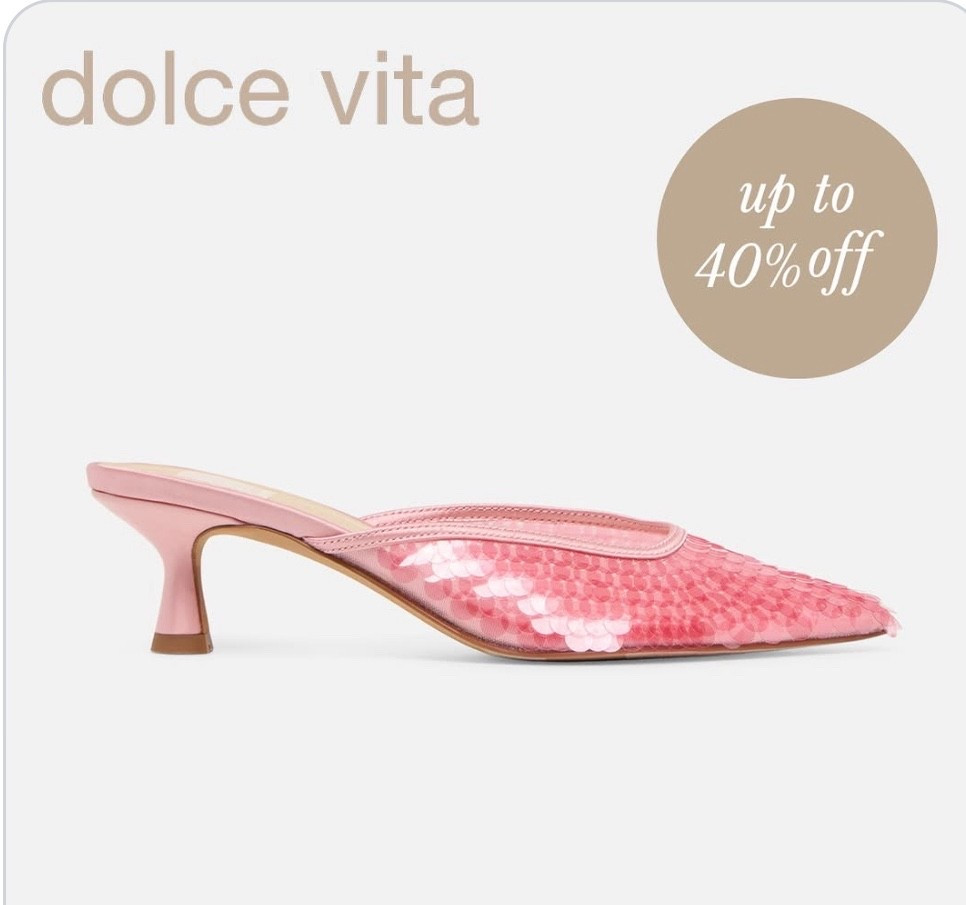 Cleo Sequin Heels Light Pink Sequin. Come in 6 colors 
🚨 SALE ALERT 🚨
REGULAR PRICE
ORIG. $125
NOW $99.90
(20% OFF)

#LTKSaleAlert