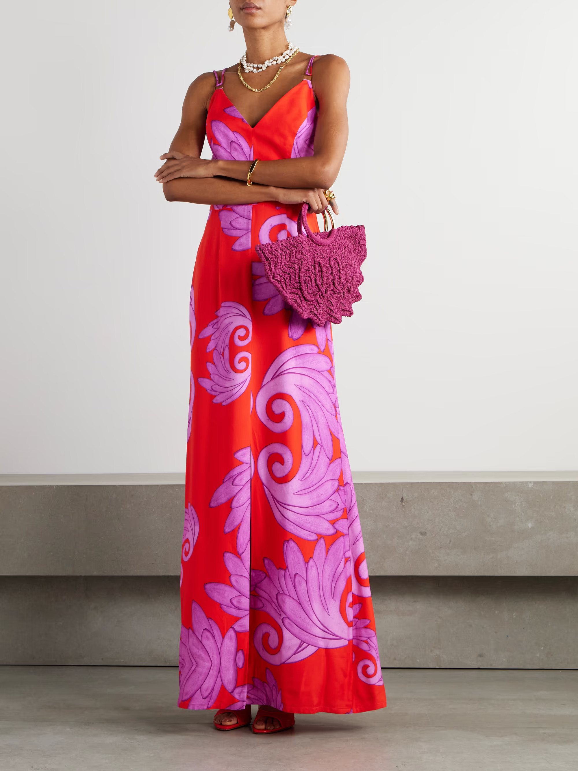 Lydia printed jersey maxi dress | NET-A-PORTER (UK & EU)