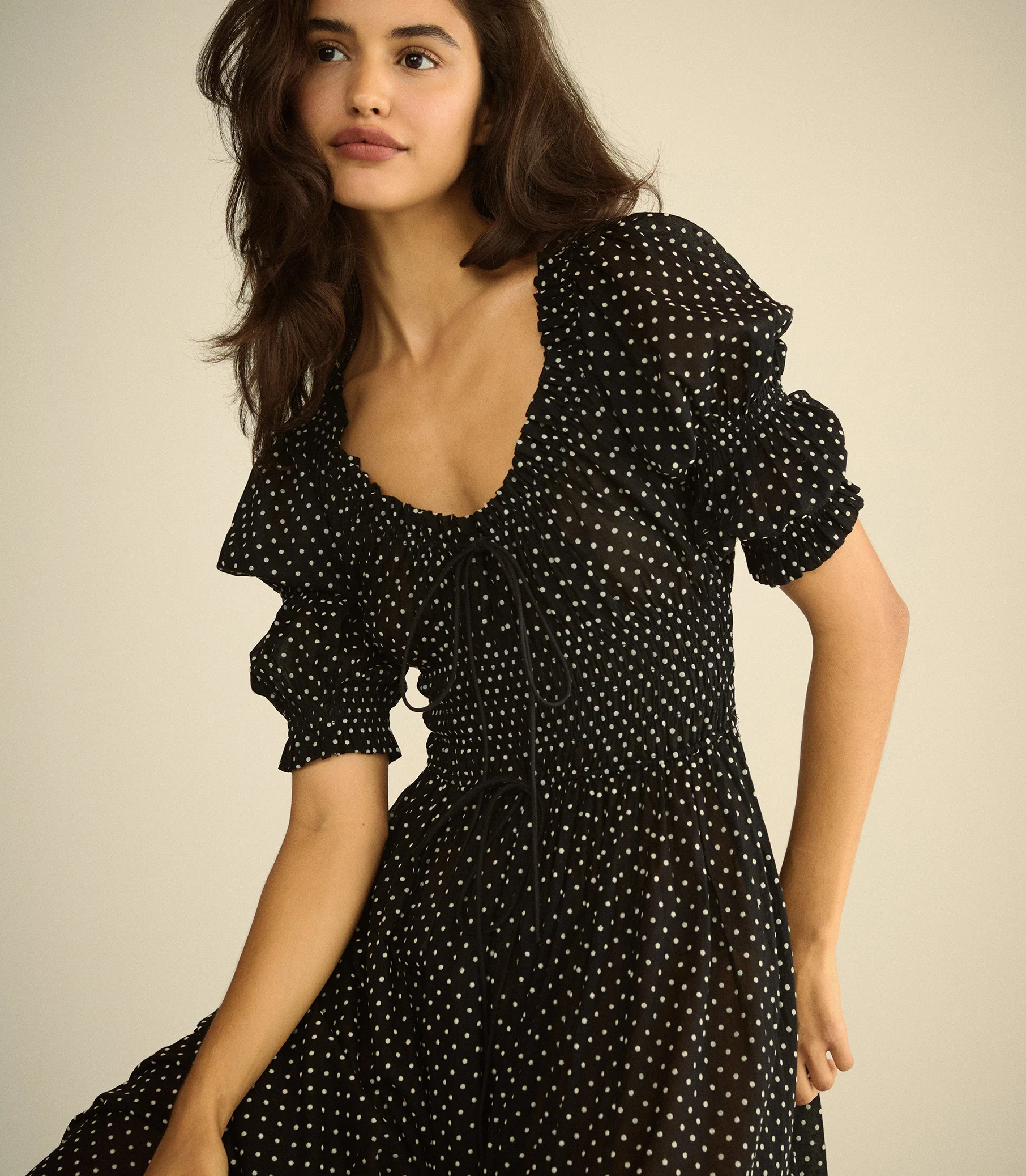 Ischia Dress - Noir Dot | D\u00d4EN | DOEN