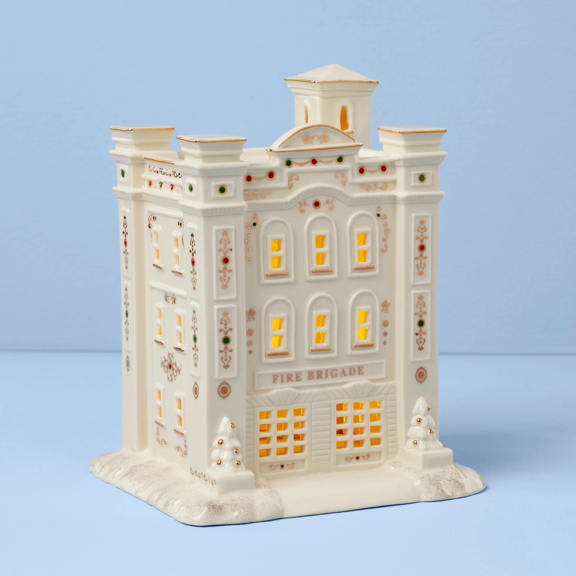 Mistletoe Park Lit Fire House | Lenox