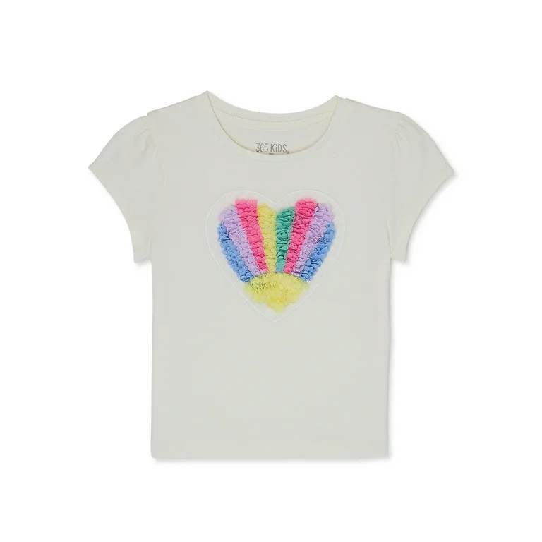 365 Kids From Garanimals Girls Puff Sleeve Tee, Sizes 4-10 | Walmart (US)