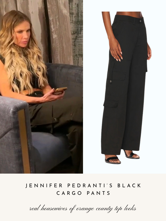 Jennifer Pedranti's Black Cargo Pants 

 