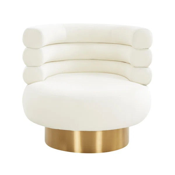 Bowersville Upholstered Swivel Barrel Chair | Wayfair North America