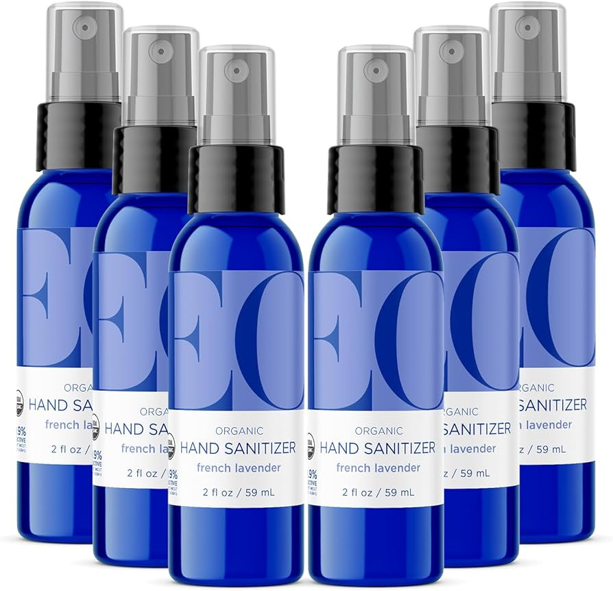EO Organic Hand Sanitizer Spray, Travel Size, 2 Ounce (Pack of 6), French Lavender, Organic Plant... | Amazon (US)