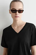 V-NECK LINEN T-SHIRT | COS (US)