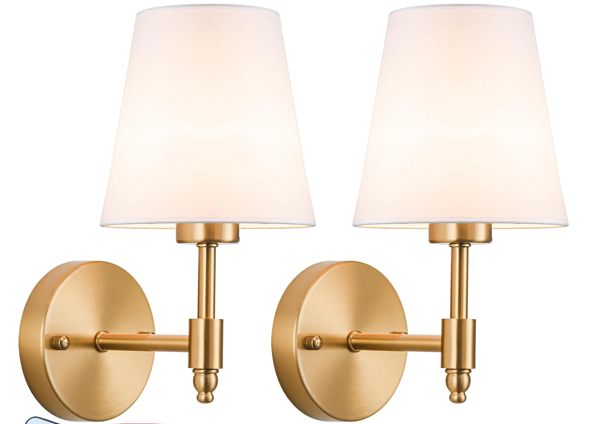 Red Barrel Studio® Battery Operated Wall Sconces Set of 2 | Wayfair | Wayfair North America