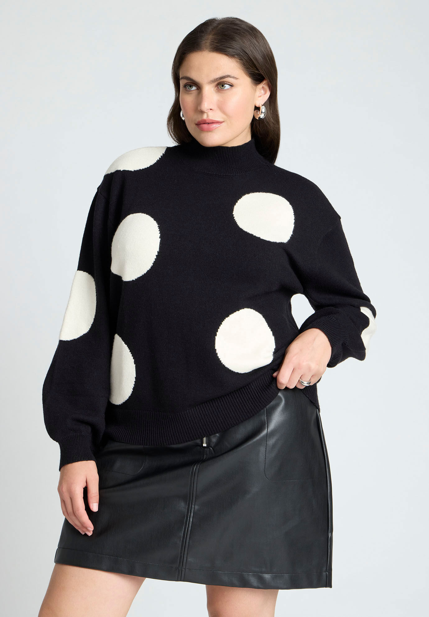 Polka Dot Sweater | Eloquii