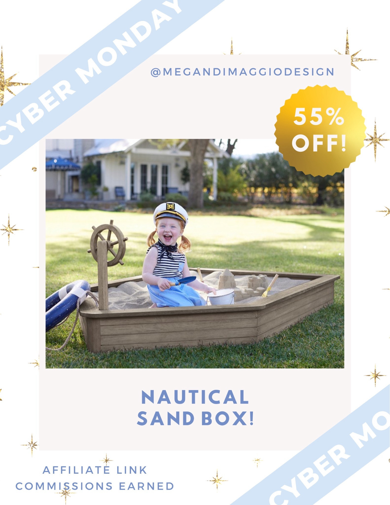 Snag this adorable pirate ship inspired sand box for 55% OFF during cyber Monday!! The cutest outdoor gift for kids this Christmas! 🎄 

#LTKkids #LTKsalealert #LTKCyberWeek