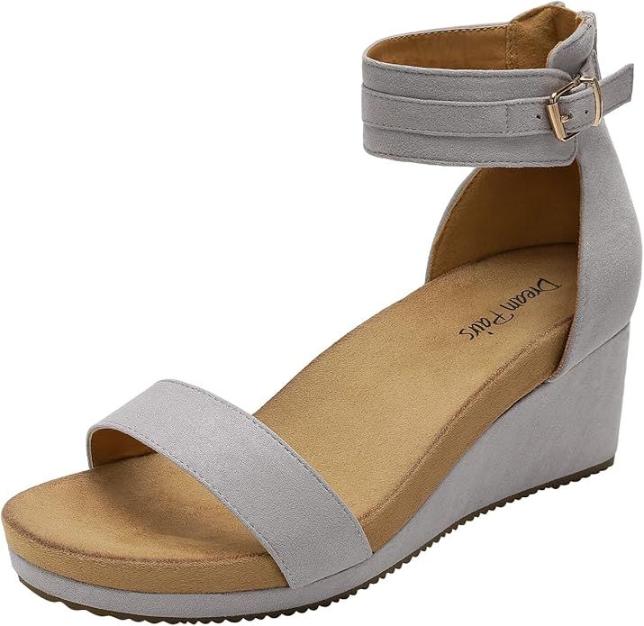 DREAM PAIRS Women's Wedge Sandal | Amazon (US)