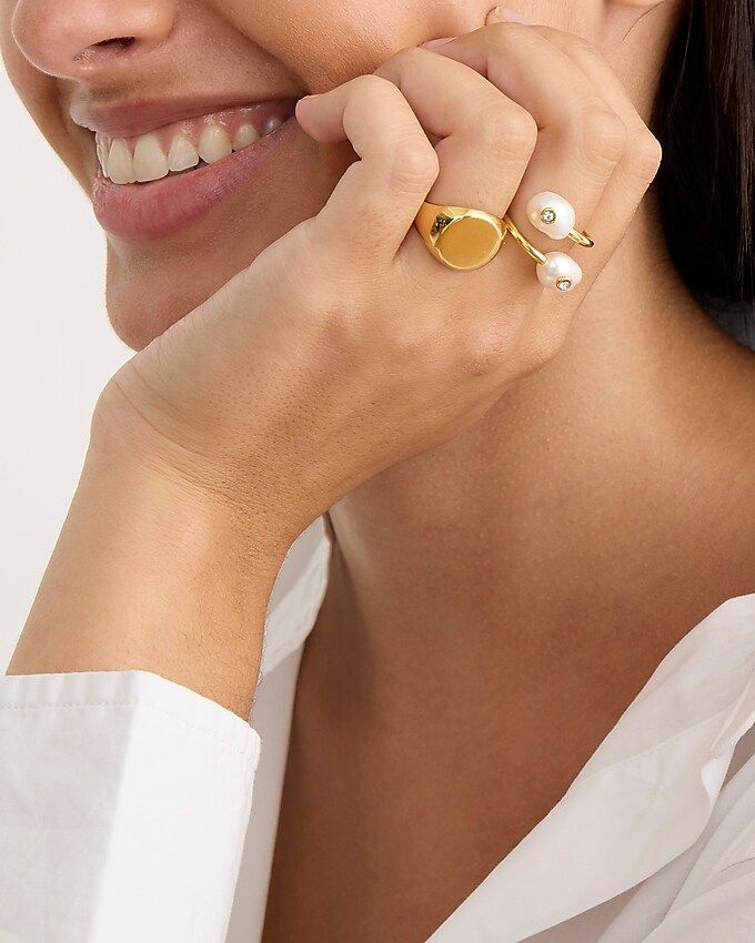 Pearl bypass ring | J.Crew US