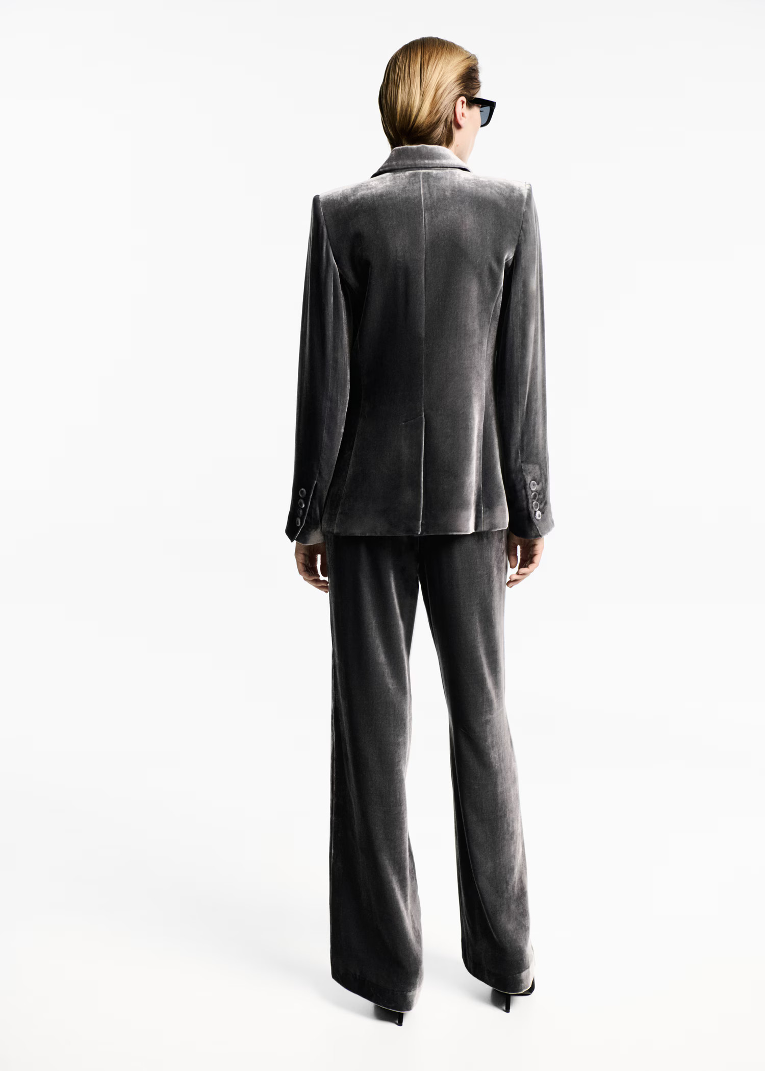 Velvet suit jacket - Women | MANGO United Kingdom | MANGO (UK)