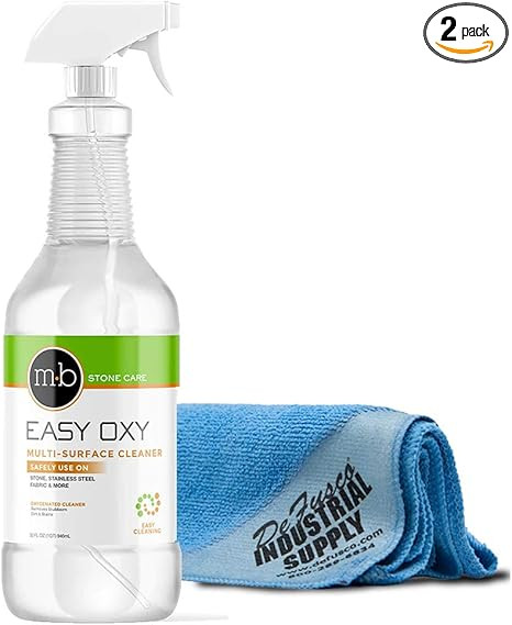 Easy Oxy Marble & Granite Cleaner - Multi-Purpose Cleaner For Natural Stone - 32 oz - Premium Mic... | Amazon (US)