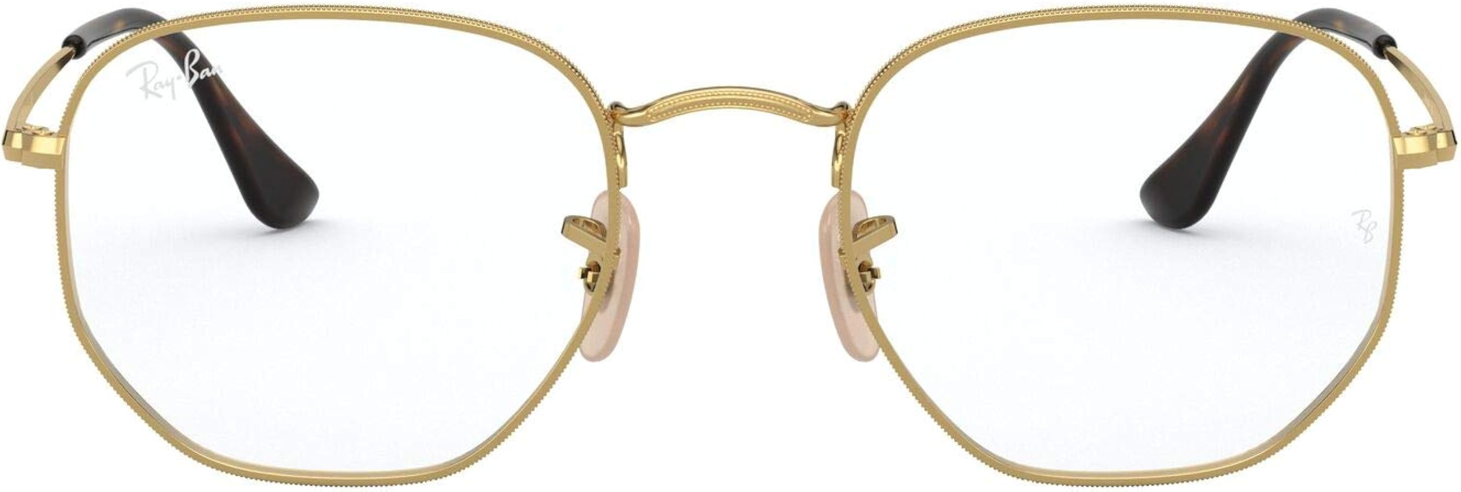 Ray-Ban Rx6448 Hexagonal Prescription Eyeglass Frames | Amazon (US)
