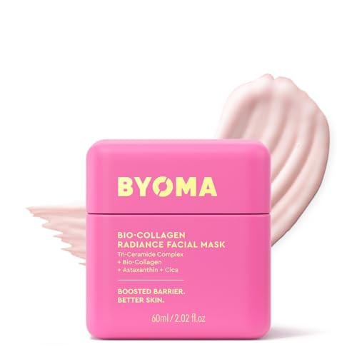 BYOMA Bio-Collagen Radiance Facial Mask - Transformative Liquid Sheet Mask for Glass Skin - Instant radiance, Visibly Improved Elasticity, Reduces Appearance of Wrinkles - Cica & Ceramides, 60mL | Amazon (US)