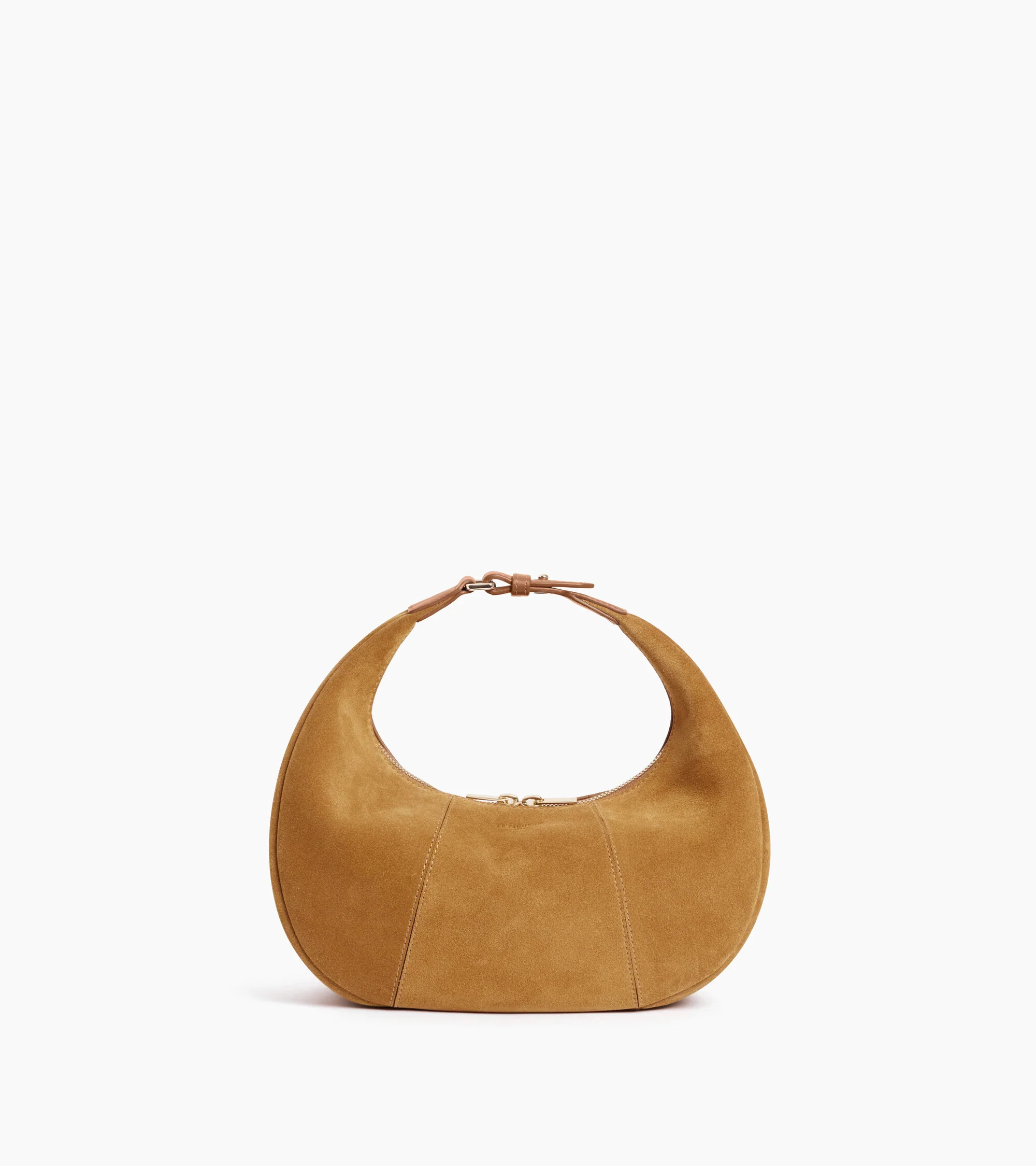 Juliette small hobo bag in suede split leather | Le Tanneur