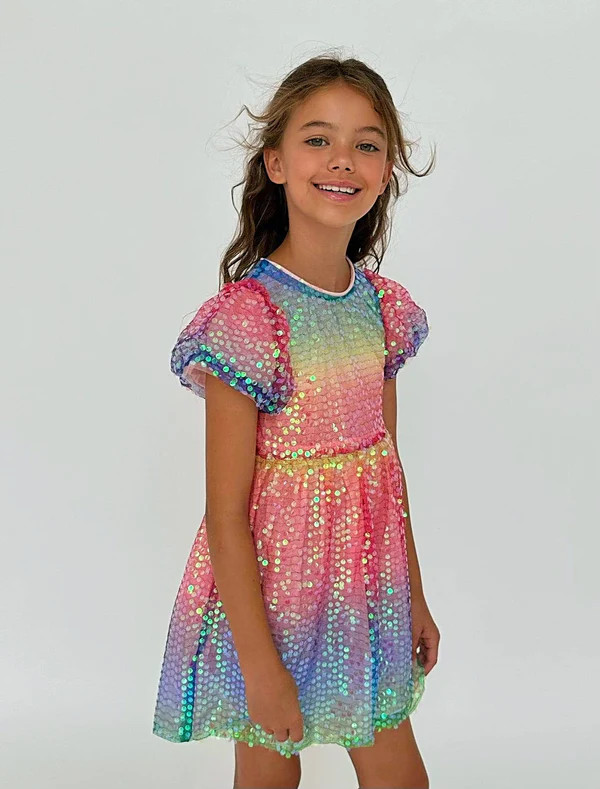 Rainbow Magic Sequin Dress | Lola + The Boys