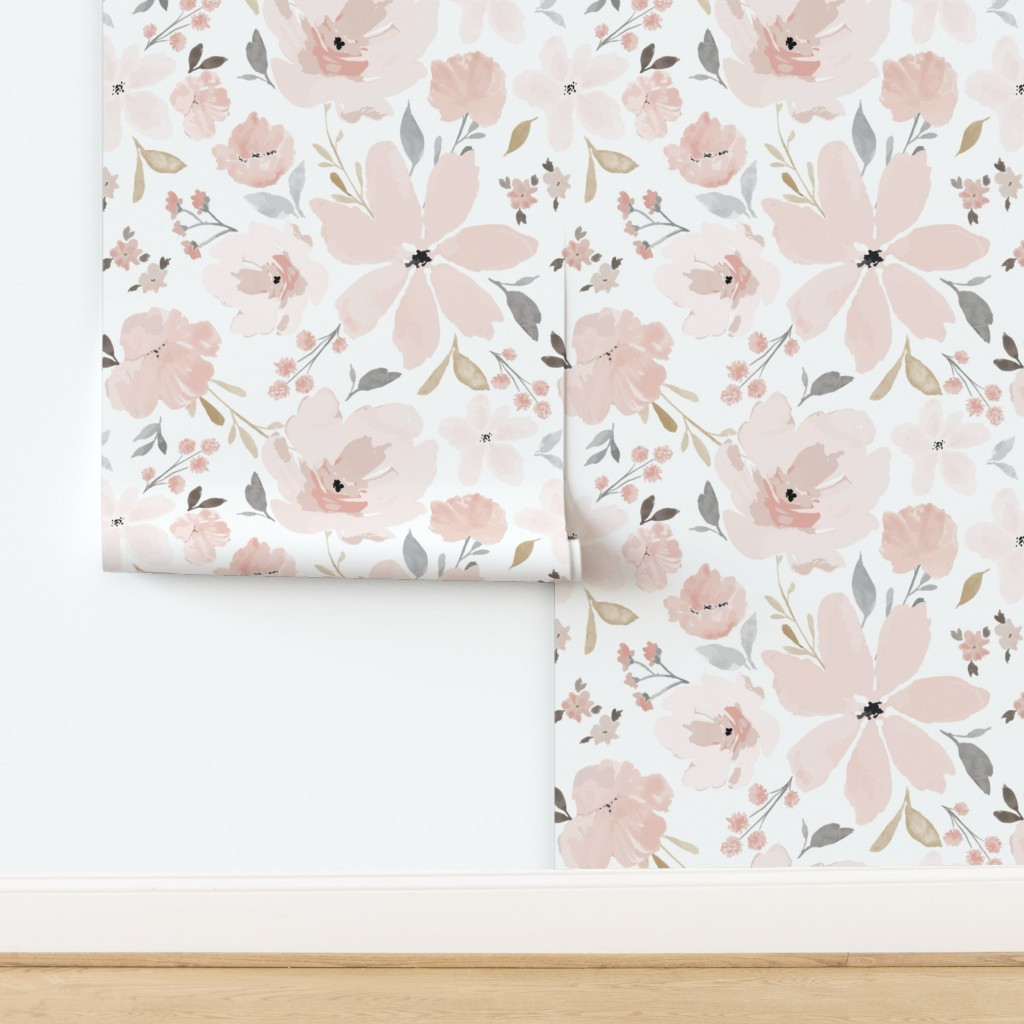 IBD Gracie Grace Golden Jumbo Wallpaper | Spoonflower | Spoonflower