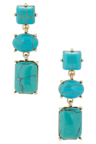 petit moments Allie Earrings in Turquoise from Revolve.com | Revolve Clothing (Global)