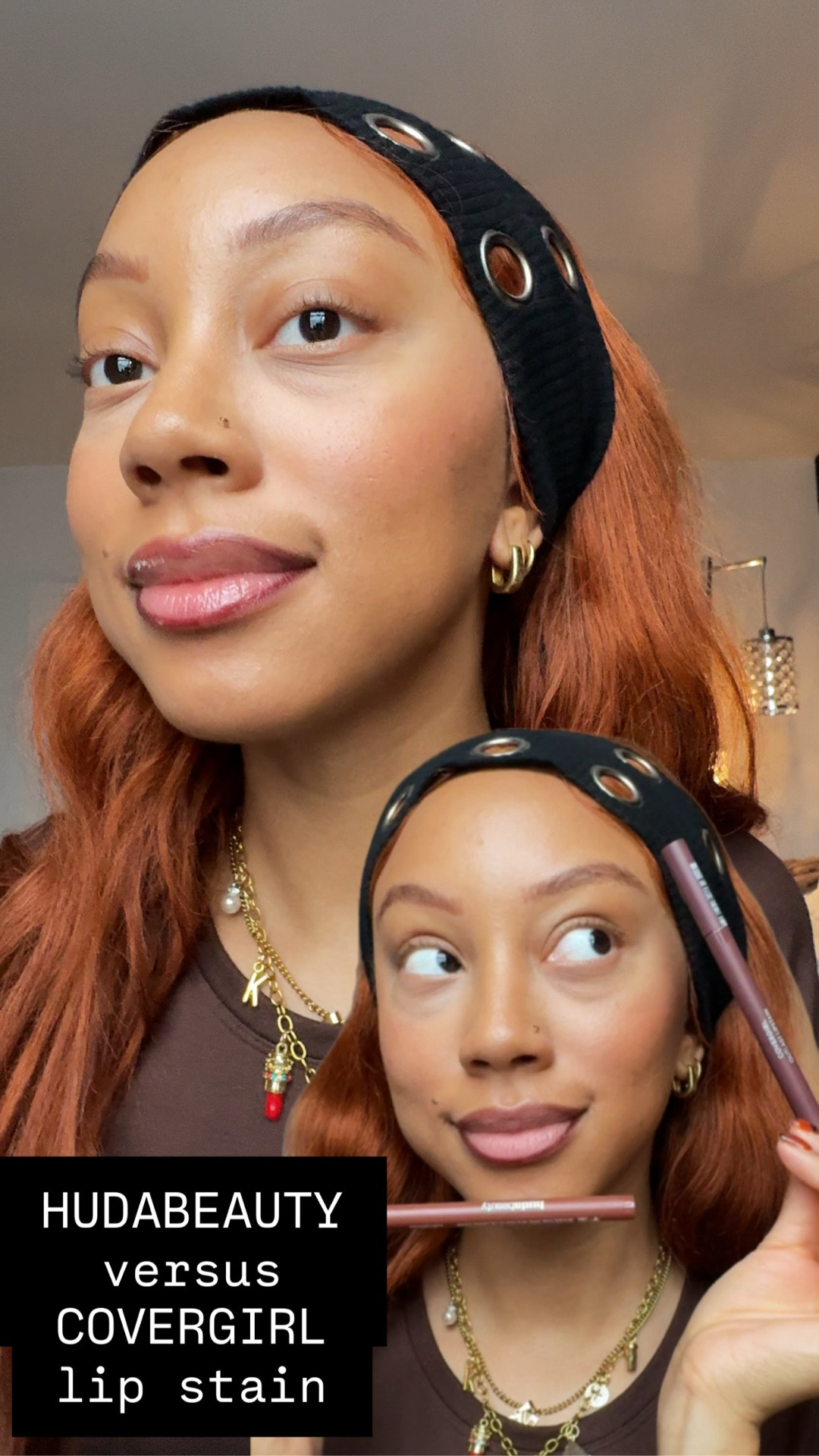 I’ve been itttttttching to put these lip stains to the test since the huda launch! SO excited the day has finally come — which team are you with? 👀

@COVERGIRL outlast stain orrrr @Huda Beauty lil contour stain? 💄

using shades 🍇brazen raisins in covergirl & 🧸 warm brown in Huda beauty 


may the best stain win! posting results from a 10 HOUR WEAR TEST later today 🧚🏽‍♀️✨🎞️ 
#nudelipcombo #covergirllipstain #hudabeautylipstain #hudabeautylipcontour #makeupreview 

#LTKCyberWeek #LTKgrwm #LTKBeauty