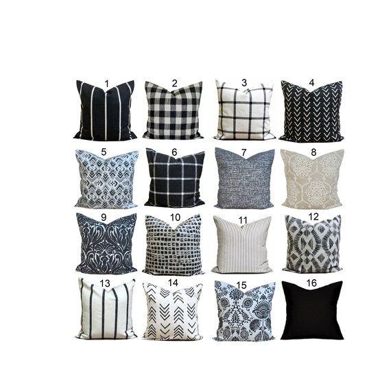 Farmhouse Pillows, Farmhouse Decor, Farmhouse Pillow Cover, Black Pillow Cover | Etsy (US)