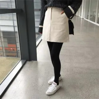 Corduroy A-Line Miniskirt | YesStyle Global
