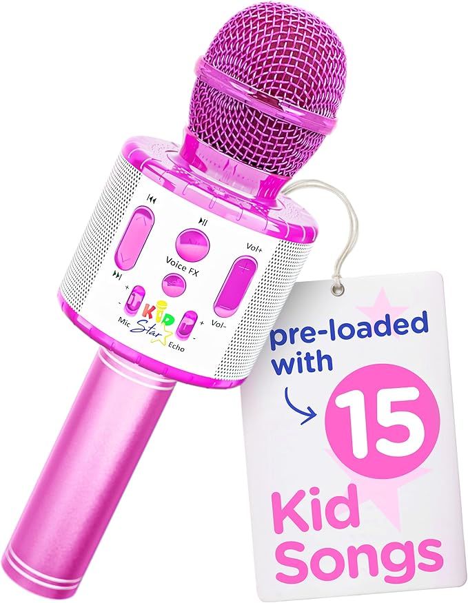 Move2Play, Kids Star Karaoke | Kids Microphone | Includes Bluetooth & 15 Pre-Loaded Nursery Rhyme... | Amazon (US)