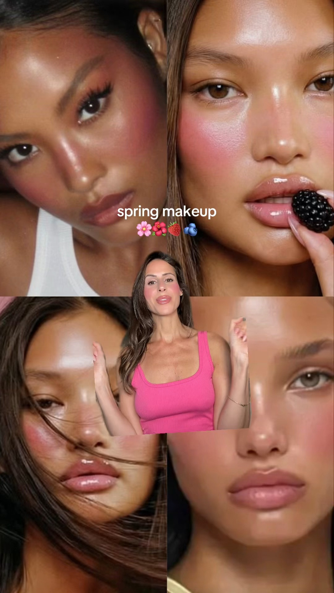 Spring makeup 🌸🌺🫐🍓