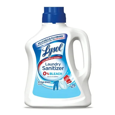 Lysol Laundry Sanitizer Crisp Linen 90 Oz Tested & Proven to Kill COVID-19 Virus Packaging May Va... | Walmart (US)