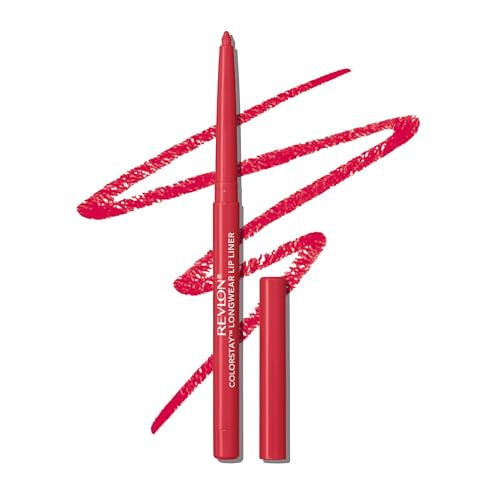 Revlon Colorstay Lip Liner Makeup with Built-In Sharpener, Longwear Rich Colors, Smooth Application, 675 Red, 0.01 oz | Amazon (US)