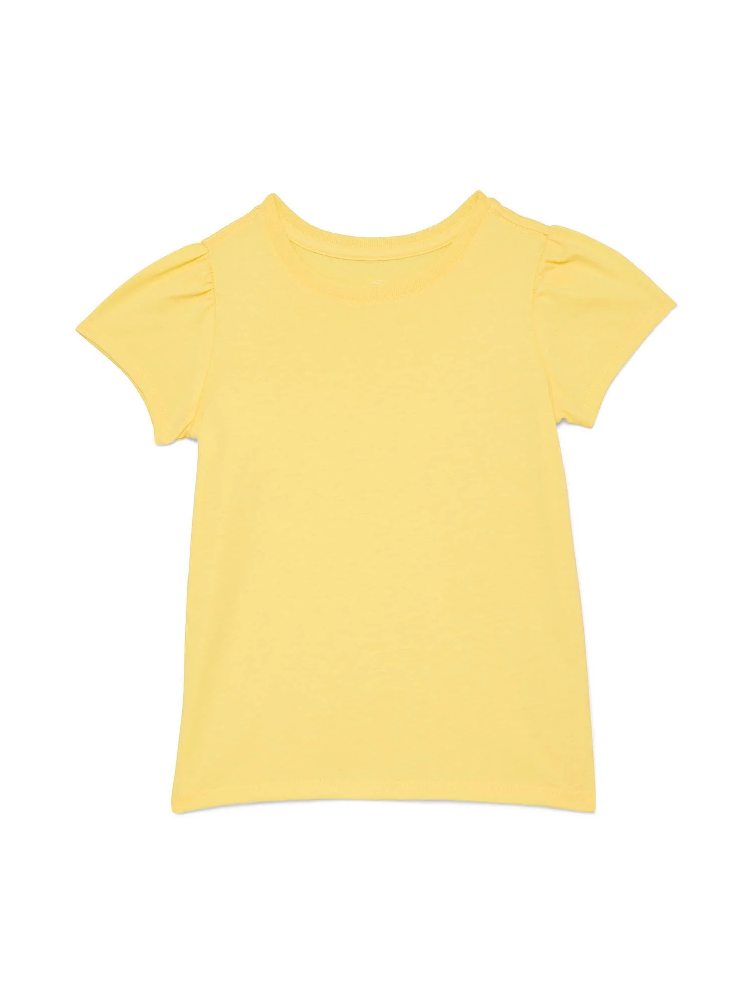 Wonder Nation Toddler Girls Tee with Short Sleeves, Sizes 18M-5T | Walmart (US)
