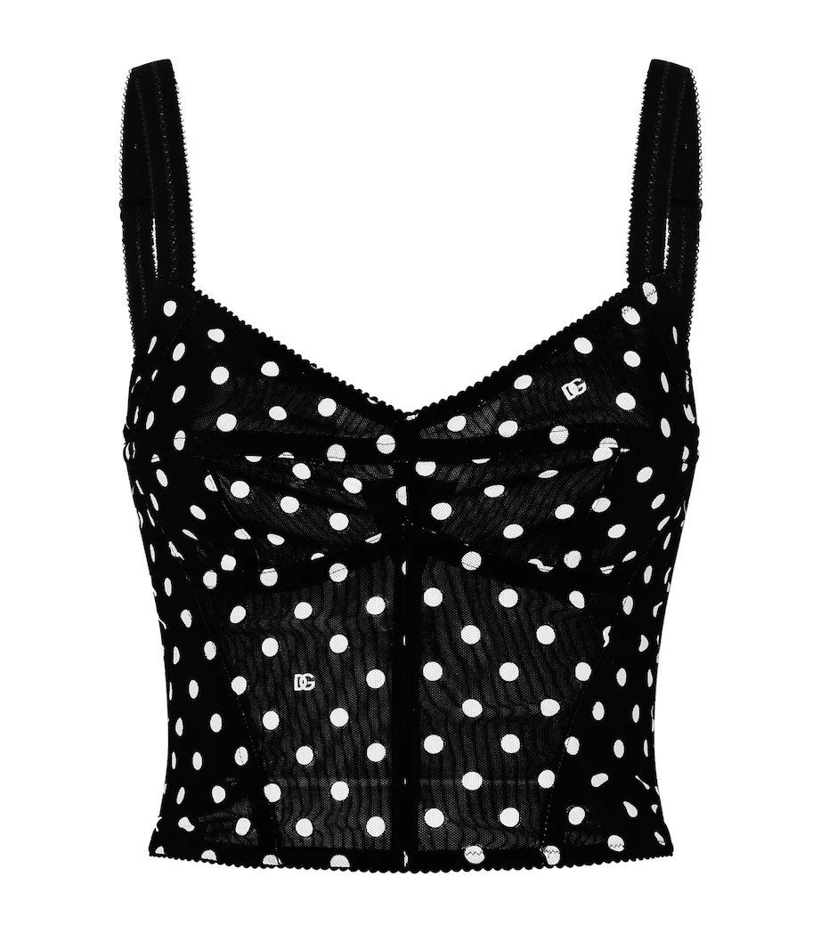 Polka-Dot Bustier Top | Harrods