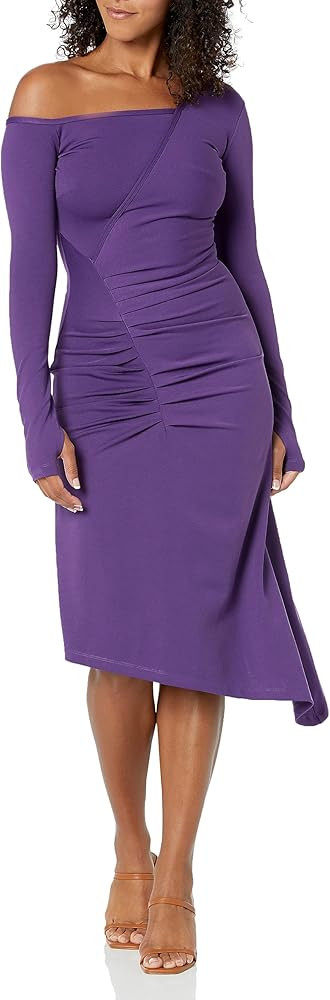 The Drop Women's Imperial Purple Assymetrical Knit Dress by @kass_stylz | Amazon (US)