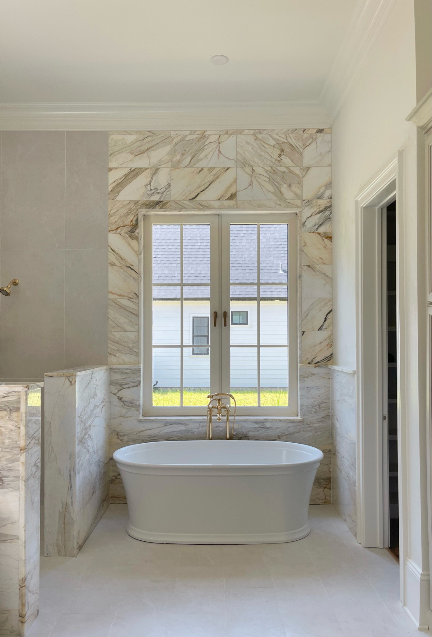 We chose the kohler memoirs tub and house of rohl arcana filler for our primary bathroom and we absolutely love it! #kohler #bathtub #homedecor 

#LTKHome