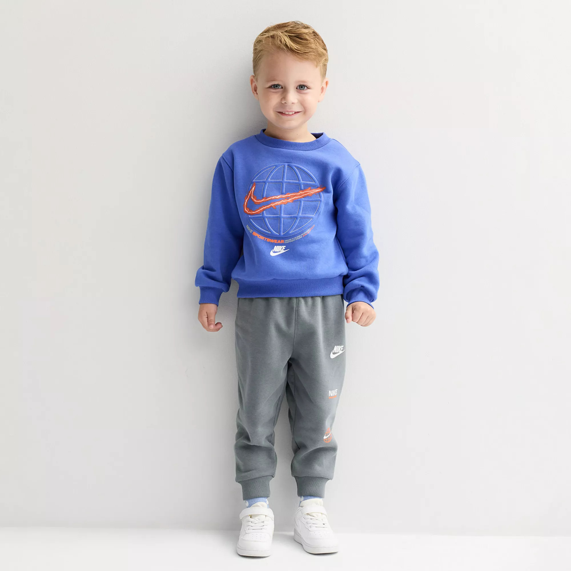 Baby & Toddler Boys Nike Fleece Crewneck Sweatshirt & Pants 2-Piece Set | Kohl's