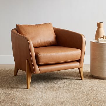 Delray Leather Chair | West Elm (US)