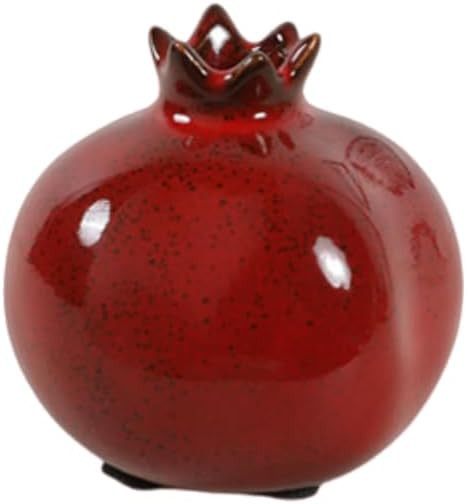 Ceramic Flower Vase Home Decor Pomegranate Shape,Small Farmhouse Table Vases Rustic Vintage Livin... | Amazon (US)