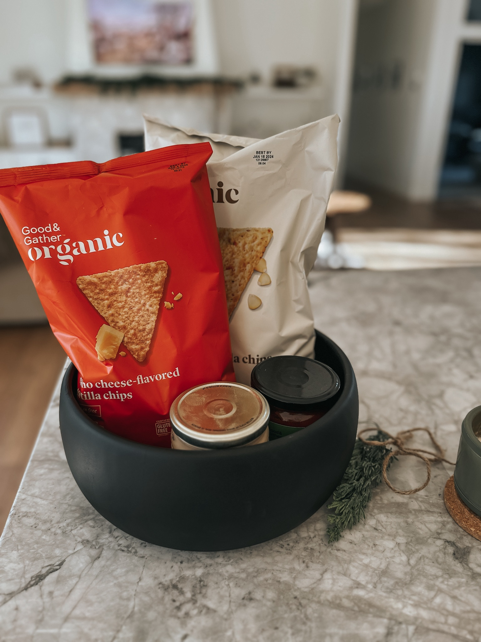 Chips and salsa in a pretty bowl- add a clipped on holiday card with a handwritten note ✔️

#LTKGiftGuide #LTKHoliday