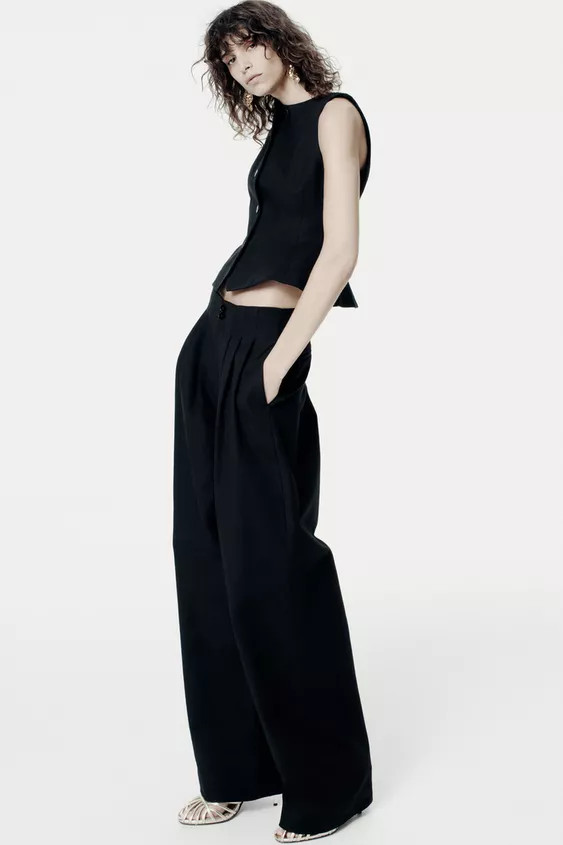 ZW COLLECTION PLEATED PANTS | Zara US