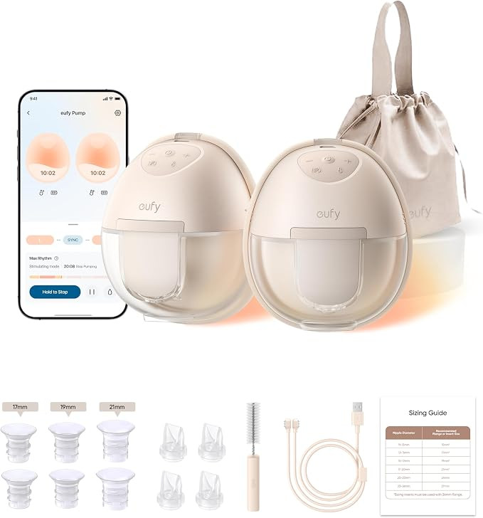 eufy Security Heated Breast Pump S1, Hands-Free Breast Pump with Industry-Leading HeatFlow Tech, ... | Amazon (US)