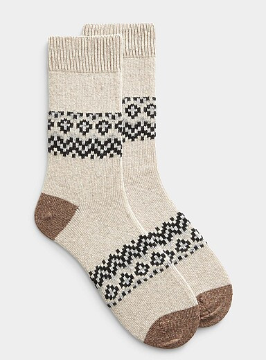 Fair Isle wool socks | Simons